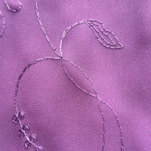 A design Cotton Original Hand Made Chinese Cheongsam Style Qipao Dress Purple - Picture 7 of 11